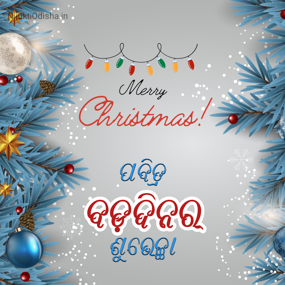 Merry Christmas Wishes in Odia