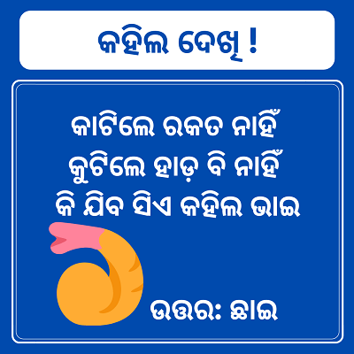 Best Odia Paheli with answer (Odia Riddles) - ଓଡ଼ିଆ ପ୍ରହେଳିକା
